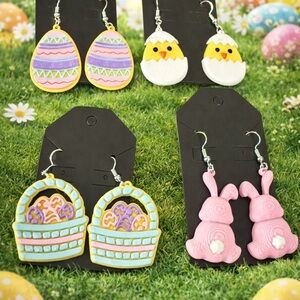 Colorful Easter-Themed  Earrings bundle
